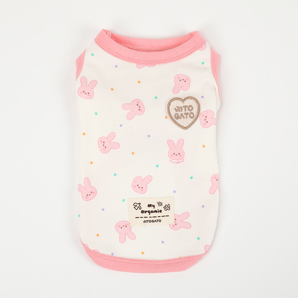 Organic Shirt - Pink Bunny