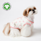 Organic Quilted Vest - Pink Bunny