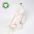 Organic Quilted Vest - Pink Bunny