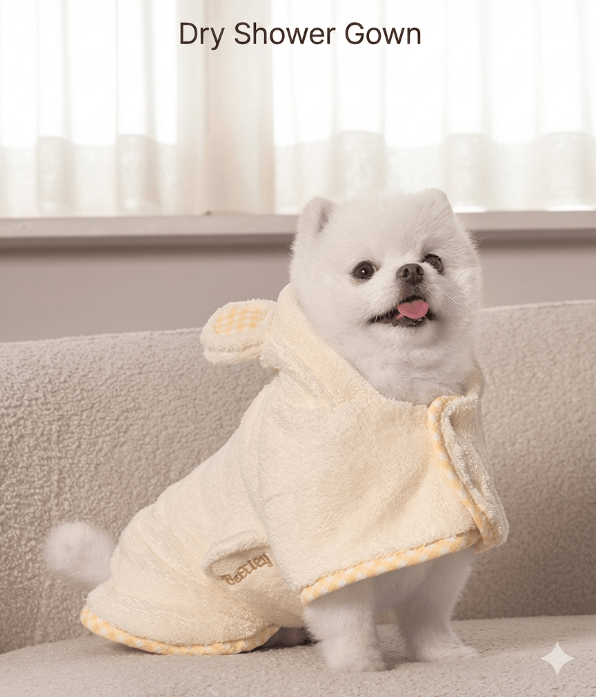 Dry Shower Gown - PawPaw Pet Shop