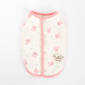 Organic Quilted Vest - Pink Bunny