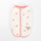 Organic Quilted Vest - Pink Bunny