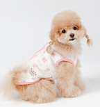 Organic Quilted Vest - Pink Bunny - PawPaw Pet Shop