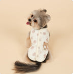 Organic Quilted Vest - Poodle Party - PawPaw Pet Shop