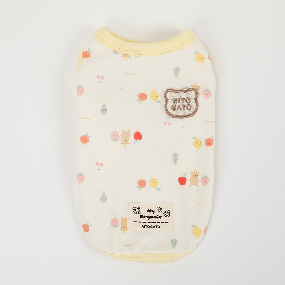 Organic Shirt - Fruits - PawPaw Pet Shop
