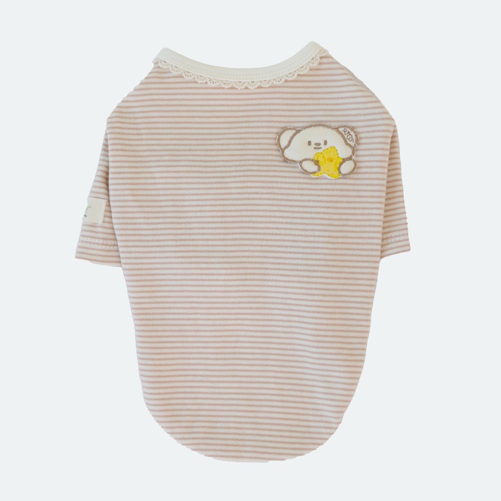 Organic T-Shirt - Cozy Striped - PawPaw Pet Shop