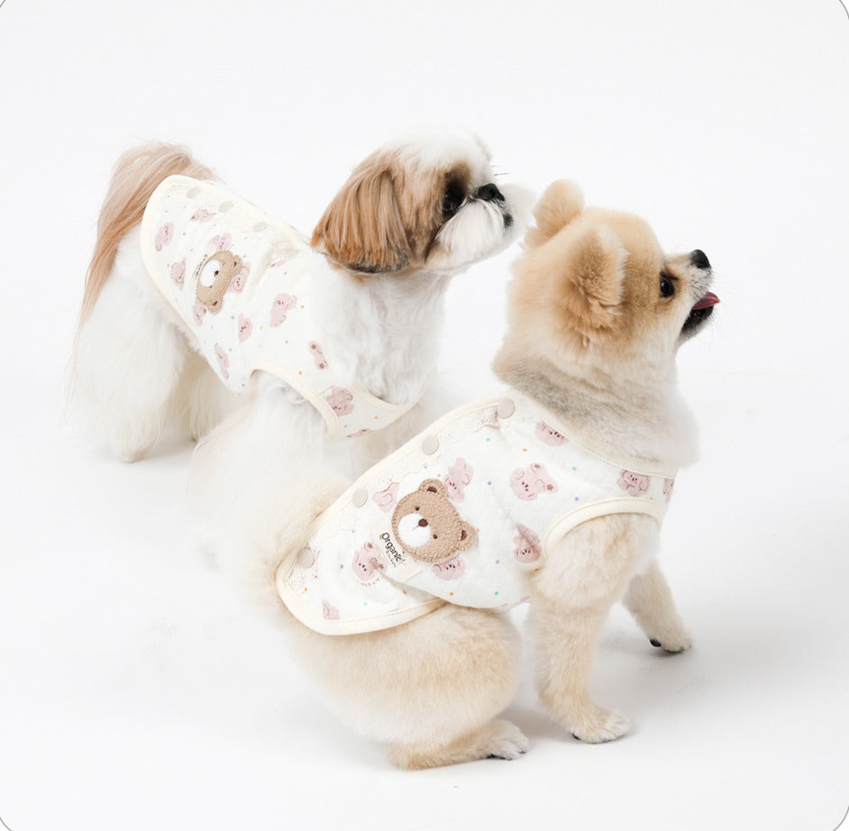 Organic Quilted Vest - Poodle Party