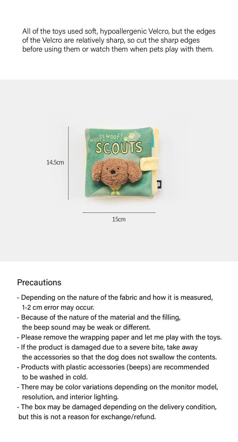 Scouts Nosework Book Toy - PawPaw Pet Shop