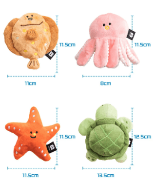Sea Friends Toy (2pcs) - PawPaw Pet Shop