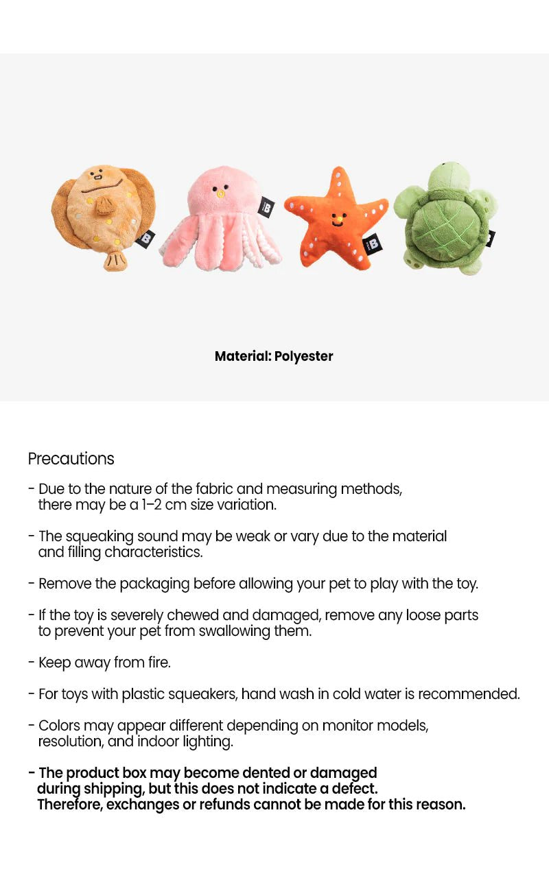 Sea Friends Toy (2pcs) - PawPaw Pet Shop
