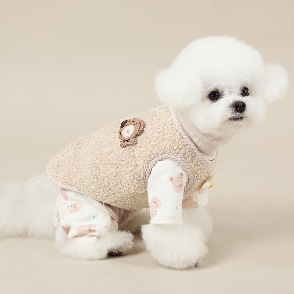 Soft Warm Cozy Curly Vest - PawPaw Pet Shop
